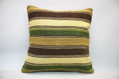Almohada de sofá Kilim, 20x20 pulgadas, cojín decorativo, almohada vintage hecha a mano Foto 1 de 4