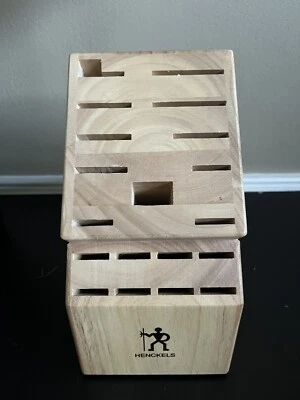 Heckles 19 - 20 slot Hardwood Knife Block Foto 1 de 4
