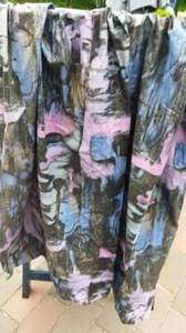 2 Vorhänge z. Zuziehen;L:150cm/2x64/124cm;Kräuselband;+2Raffbänder!1xeingerissen - Bild 1 von 7