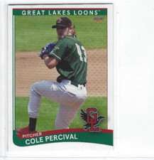 2021 Great Lakes Loons (Class A-Los Angeles Dodgers) Cole Percival