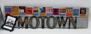 NEW Motown Laser Cut Metal + Wood Collage Sign Folk Art 19.5” x 5” - Picture 1 of 1