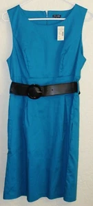 Maurices Women's Sz 9/10 Aqua Teal Blue Sheath Dress Sleeveless Career summer - Picture 1 of 4