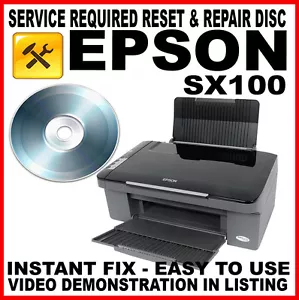 Epson Stylus SX100 :Service Required Reset Disc: Flashing Light Fix - Picture 1 of 1