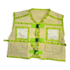 Kids Work Vest With Buckles in Green - Picture 1 of 3