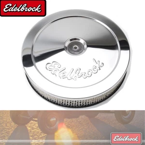 Limpiador de aire redondo Edelbrock 1208 serie Pro-Flo 10 X 2 cromo Edelbrock Holley - Imagen 1 de 3