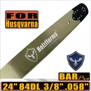 Holzfforma® Pro 3/8 .058 24inch 84DL Guide Bar For HUSKY Large mount - BLUESAWS - Picture 1 of 2