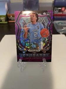 2020-21 PRIZM DRAFT COLE ANTHONY CRUSADE PURPLE DISCO FAST BREAK 47/49 RC MAGIC - Picture 1 of 5