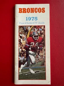 1975 DENVER BRONCOS MEDIA GUIDE - Picture 1 of 1