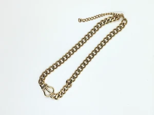 Collana catena connettore fibbia titanio placcato oro 14 pollici con prolunga 2" - Foto 1 di 3