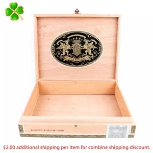 Caja de cigarros de madera vacía Siempre Toro 9" x 7" x 2" - Imagen 1 de 12