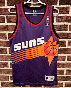 NEW!! Vtg 90s Champion PHOENIX SUNS Blank JERSEY Mens 40 (M) NBA Big Logo NOS!! - Picture 1 of 4