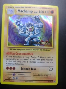 Pokemon Card Machamp Evolutions STAMPED Prerelease 59/108 Excellent HOLO BLEED - Picture 1 of 7