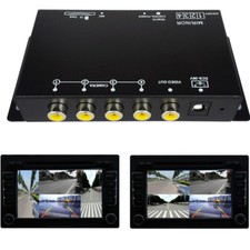 Panorama 4CH Multiplexer Car Parking Camera Video Recorder DVR Picture Separator