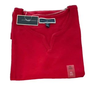 New Karen Scott Cotton T-Shirt - Red - Size X-Large - Picture 1 of 3
