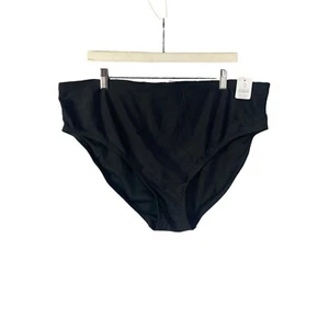 Parte inferior de bikini delgada ST. JOHN'S BAY Secret para mujer talla 20 W negra elástica NUEVO - Imagen 1 de 8