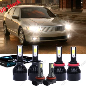 Faro LED haz alto bajo + bombillas antiniebla 6X 6000K para Lincoln MKZ 2007-2012 - Imagen 1 de 12