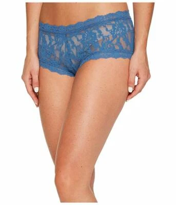 Pantalón corto Hanky Panky L3802 Storm Cloud azul firma encaje para mujer talla pequeña Foto 1 de 3