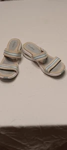 Zapatos informales de cuña para mujer Cole Haan 10.5B 2 correas punta abierta - Imagen 1 de 12