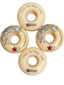 Vintage 1990 BONES 54mm Rat Bones 97A Skateboard Wheels POWELL - Bild 1 von 21