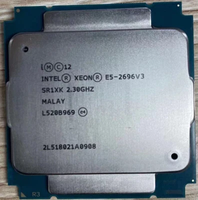 Intel Xeon E5-2696 V3 CPU Core Processor OEM SR1XK LGA 2011-3 2.3GHz 18 - Image 1 of 3