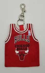 Vintage Chicago Bulls Jersey Key Chains Coin Pouch/Purse 1991 VGC - Picture 1 of 8