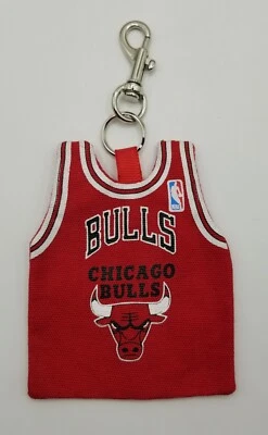 Vintage Chicago Bulls Jersey Key Chains Coin Pouch/Purse 1991 VGC - Image 1 of 4