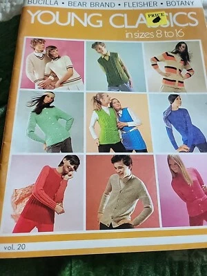 Fleisher Bear Brand Botany Young Classics Sizes 8 - 16 Knitting Pattern - Image 1 of 4