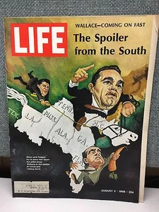 Life Magazine August 2 1968 Wallace the spoiler from the South. - Picture 1 of 1