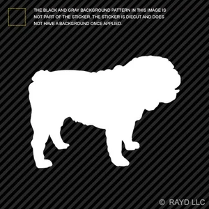 (2x) English Bulldog Sticker Die Cut Decal Self Adhesive Vinyl dog canine pet - Picture 1 of 1