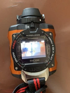 RICOH Waterproof Action Camera WG-M1 Orange WG-M1 Excellent Working - Picture 1 of 5