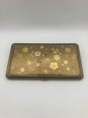 Wadsworth Vintage Cigarette Case - Money Case - Etched Floral - Made In USA - Image 1 of 4