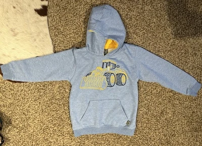 Boys John Deere Dozer Hoodie Sz 7 EUC Blue - Image 1 of 4