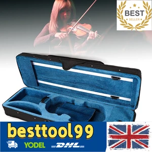 Estuche de almacenamiento de violín portátil 4/4 caja bolsa de concierto violín violín accesorio con correa] - Imagen 1 de 23