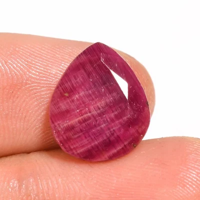 7.05 CT 100% Natural Red RUBY Precious Pear Cut Royal Gemstone 11x13x4 mm TP471 - Image 1 of 3