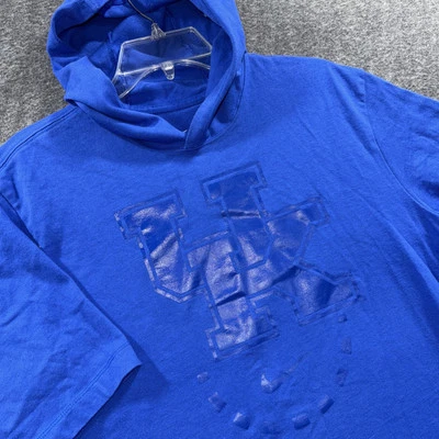 Nike University Of Kentucky Wildcats Mens L Blue Short Sleeve Hoodie Cotton - Image 1 of 4