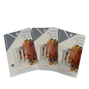 Turkey Timers Everyday Living Turkey Pop-Up Timers Cooking - 3 PACK - 6 Timers - Picture 1 of 1
