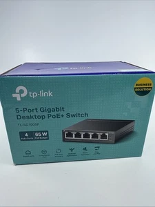 TP-LINK TL-SG1005P 5-PORT GIGABIT DESKTOP PoE+ SWITCH 65w - Afbeelding 1 van 7
