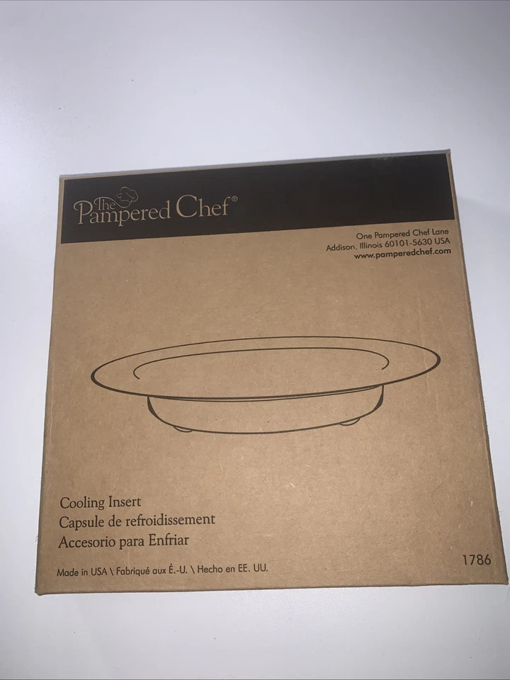 Inserto de enfriamiento verde Pampered Chef para hilandero de ensaladas #1786 - NUEVO en caja Foto 1 de 4