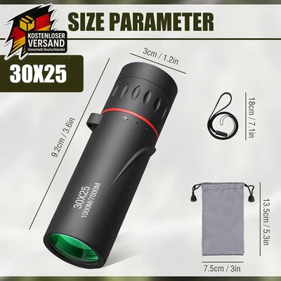 High-Quality HD 30x25 Monocular Telescope - Zoom Green Focus- in stock - Image 1 of 4