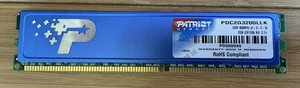 1GB 1x1GB PC3200 Patriot DDR-400 PDC2G3200LLK PD000049 Blue Gamer Ram Kit DDR1 - Picture 1 of 2