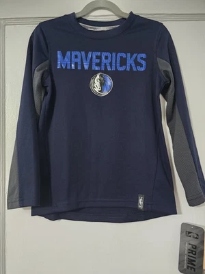 CAMISA NBA DALLAS MAVERICKS NIÑOS AZUL MANGA LARGA NUEVA CON ETIQUETAS M 5/6 Foto 1 de 4