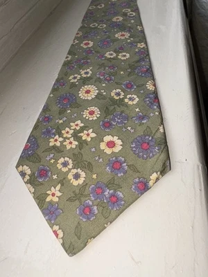 Hermosa corbata vintage 100 % algodón floral GAP Foto 1 de 4