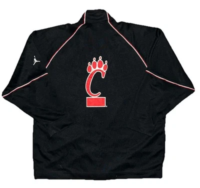Chaqueta Grande Vintage Y2k Nike Jordan Cincinnati Bearcats Calentamiento Botón Foto 1 de 4