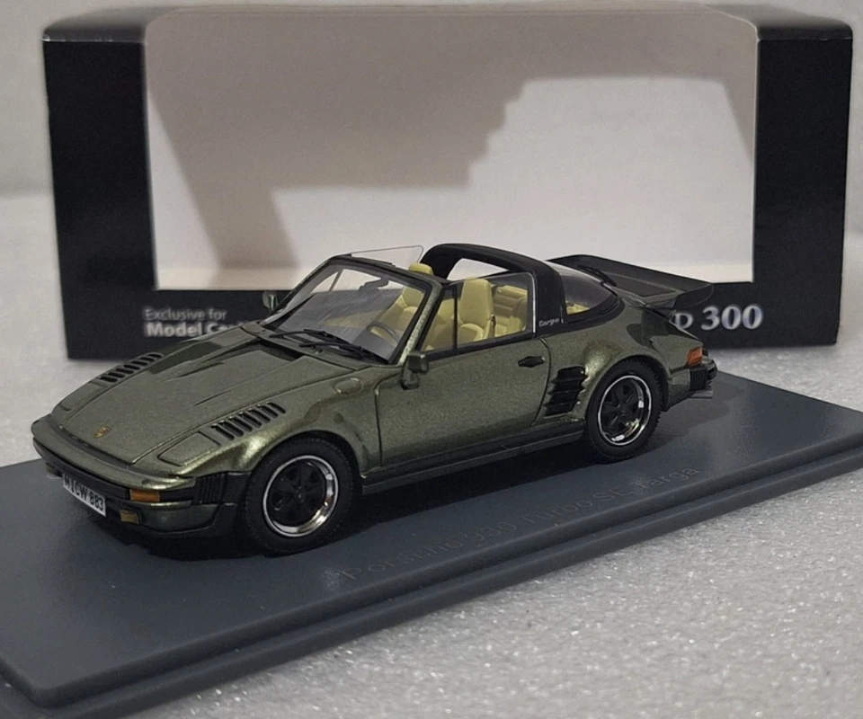 WOW Porsche 930 Turbo SE Targa Flatnose 1987 Green 1:43 Neo 43883 1 of 300ARE!! - Image 1 of 4