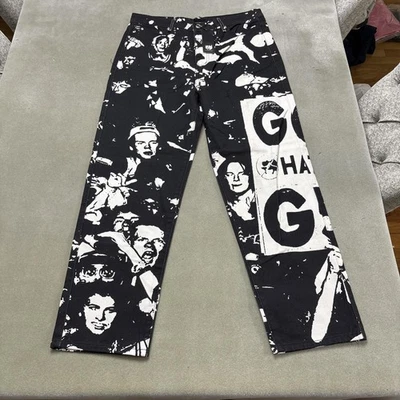 Pantalones de mezclilla G59 para hombre 32x30 God Hates G59 pierna recta ropa de calle $uicideboy $ Foto 1 de 4