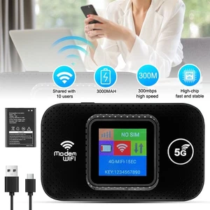 Wireless 4G LTE-Mobile Hotspot Router-Unlocked WiFi Portable MiFi Broadband - Bild 1 von 12
