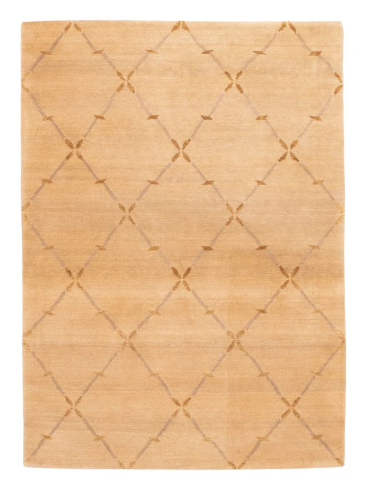 Hand-knotted Area Rug 3'4" x 4'8" Traditional Wool/Silk Oriental Carpet - Image 1 of 4