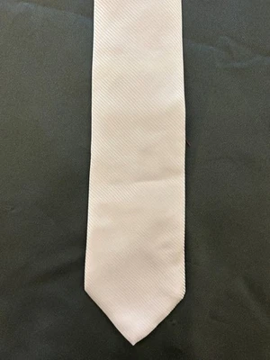 Corbata de seda Brioni para hombre solo rara de diseñador gris liso hecha en Italia nueva con etiquetas Foto 1 de 4