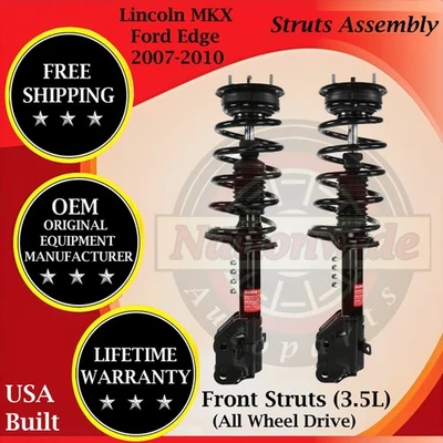 Puntales delanteros Monroe OEM para Lincoln MKX Ford Edge 2007-2010 3,5 L 4X4 de por vida con Foto 1 de 4