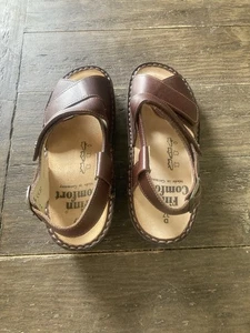 Finn Comfort Jersey Premium Sandals Size 6.5 Women Color Brown Brand New in Box! - Picture 1 of 7